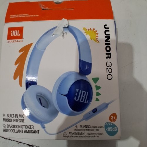 KID'S JBL JUNIOR 320 WIRED HEADPHONES WITH BUILT-IN MICROPHONE - BLUE (MODEL: JUNIOR 320) image 3