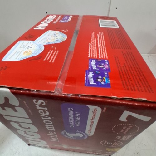 68PK HUGGIES LITTLE MOVERS BABY DIAPERS - SIZE 7 image 3