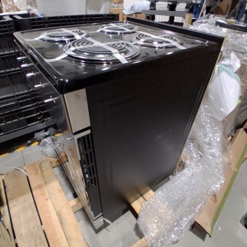 ELEMENT SLIDE-IN COIL STOVE RANGE WITH 4 BURNERS - 24" - 3.7 CU. FT - STAINLESS STEEL / BLACK (MODEL:EECR24MES-CA) image 4