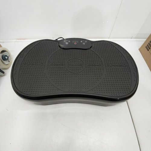 GLORYGYM VIBRATION PLATE EXERCISE MACHINE FOR HOME GYM - 120 ADJUSTABLE SPEEDS, 9 PRESET PROGRAMS - BLACK (MODEL: FFR1802) image 3