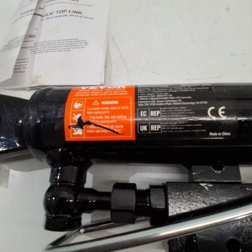 HYDRAULIC TOP LINK WITH 2 HOSES & G3/8" CHECK VALVE - 18" - BLACK (MODEL: WCVC-50-30-210) image 3