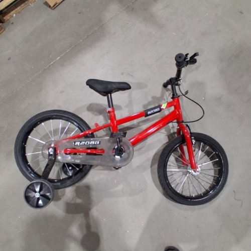 CHILDREN'S BICYCLE WITH TRAINING WHEELS - 16" - RED image 2