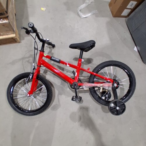 CHILDREN'S BICYCLE WITH TRAINING WHEELS - 16" - RED image 3