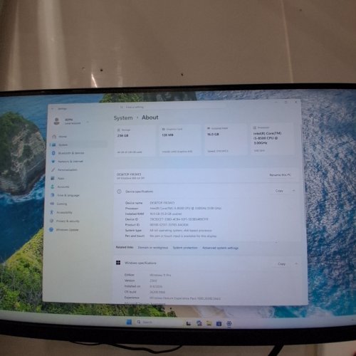 H HP ELITEDESK 800 G4 SMALL FORM FACTOR PC - INTEL HEXA CORE I5-8500 3.0GHZ | 16GB RAM | 256GB SSD | UHD GRAPHICS 630-4 K SUPPORT | WINDOWS 11 PRO - BLACK - (MODEL:TPC-F111-SF) image 3