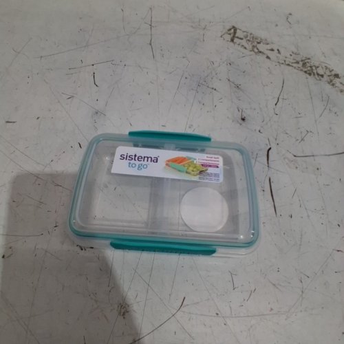 SISTEMA SPLIT STORAGE CONTAINER - 11.8 OZ - TEAL image 2
