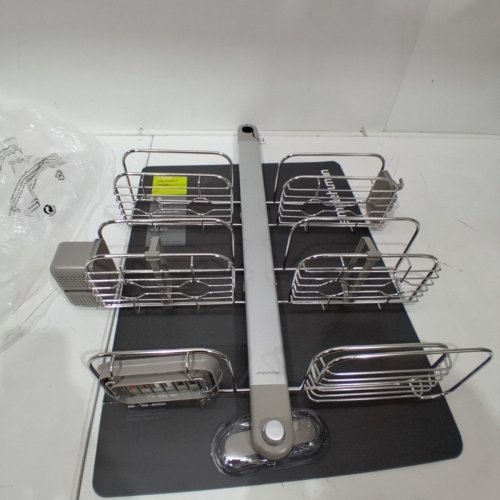 SIMPLEHUMAN ADJUSTABLE EXTRA LARGE STAINLESS STEEL HANGING SHOWER CADDY - SILVER (MODEL: BT1102) image 5