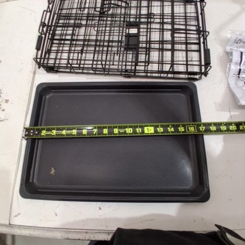 MIDWEST HOMES FOLDING PET DOG CRATE - 17" X 11" - BLACK image 3