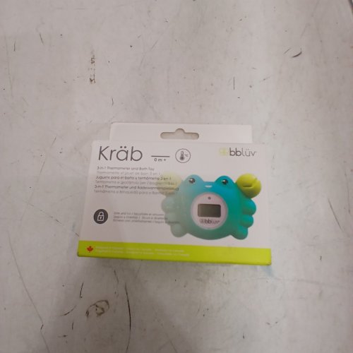 BBLUV KRAB 3-IN-1 THERMOMETER AND BATH TOY - 0M+ - GREEN - (MODEL: B0146-C-01) image 4