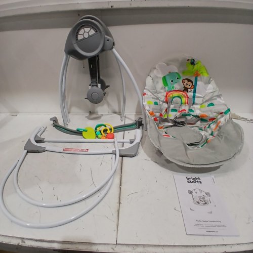 BRIGHT STARTS PLAYFUL PARADISE PORTABLE AUTOMATIC BABY SWING WITH MUSIC image 3