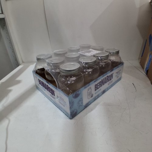 12PK BERNARDIN MASON JARS - 1 L - CLEAR image 2