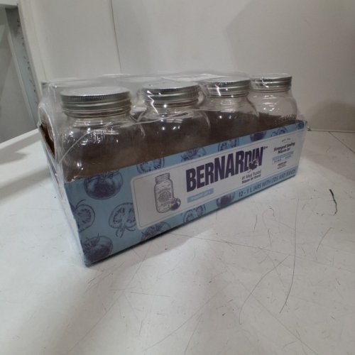 12PK BERNARDIN MASON JARS - 1 L - CLEAR image 3