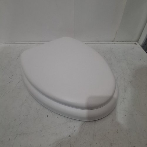 MAYFAIR PADDED TOILET SEAT WITH CHROME HINGES - ELONGATED - WHITE (MODEL: 1815CP) image 2