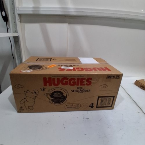 150PK HUGGIES LITTLE MOVERS DIAPERS - SIZE 4 - WHITE image 2