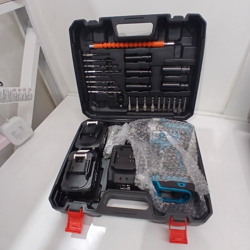 P-KOYEBOLT CORDLESS HIGH TORQUE IMPACT WRENCH KIT WITH 1 BATTERY- 21 V, 2300 RPM - TEAL AND BLACK image 2