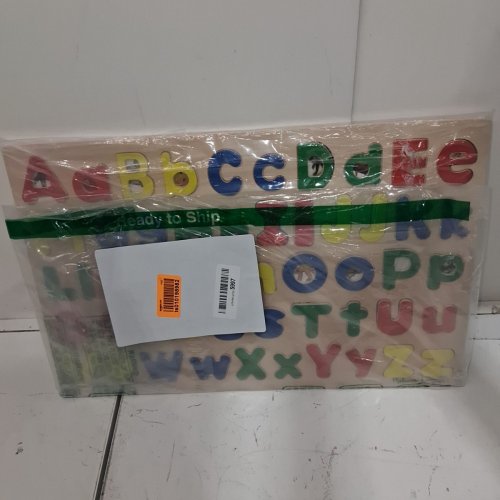 KIDS WOODEN ALPHABET ABC PEG JIGSAW PUZZLE image 2