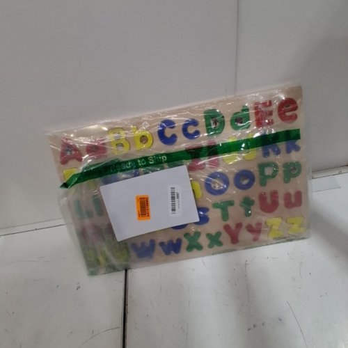 KIDS WOODEN ALPHABET ABC PEG JIGSAW PUZZLE image 3