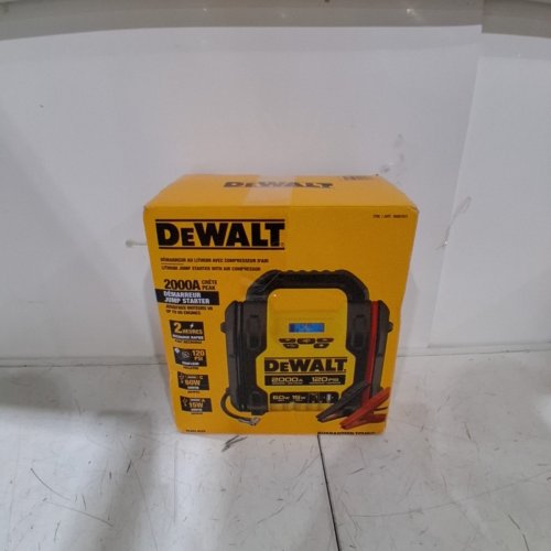 DEWALT LITHIUM-ION BATTERY BOOSTER WITH AIR COMPRESSOR - 120 PSI, 60W - YELLOW / BLACK (MODEL: DXAEJUC20) image 5