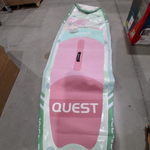 ATPROSS INFLATABLE PADDLE BOARD WITH NON-SLIP DECK AND ACCESSORIES KIT - 10FT 6" X 33" - 400LB MAX - GREEN/PINK (MODEL: ATPB26-04B) image 2