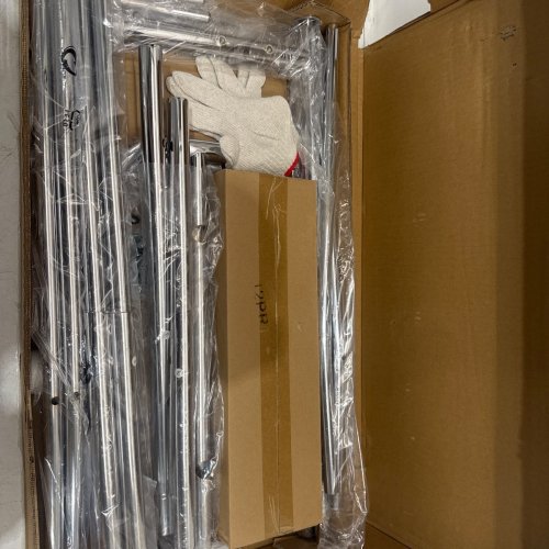 RAYBEE HEAVY DUTY CLOTHES RACK - 75" - CHROME (MODEL: HN -GM-SR-ARC) image 6