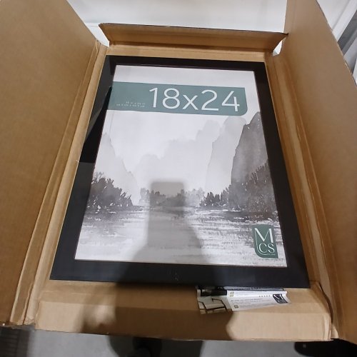 MCS 18" X 24" MUSEUM POSTER FRAME, ONYX WOODGRAIN image 2