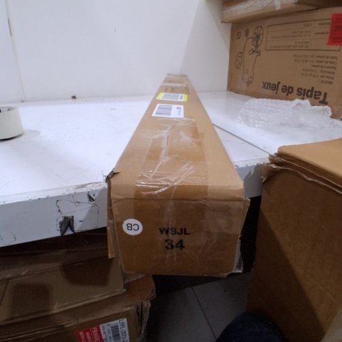 BLACKOUT CORDLESS ROLLER SHADES FOR WINDOW - 34" X 72" - WHITE (MODEL: WSJL) image 3