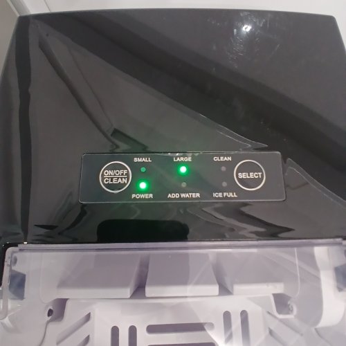 COUNTERTOP ICE MAKER WITH HANDLE AND SCOOP - 26LB - BLACK (MODEL: WBJ-10A) image 2