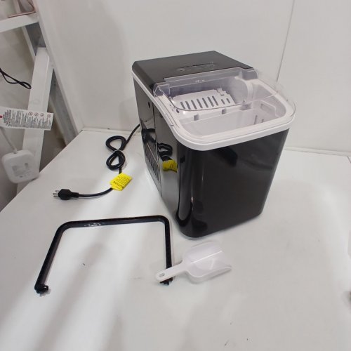 COUNTERTOP ICE MAKER WITH HANDLE AND SCOOP - 26LB - BLACK (MODEL: WBJ-10A) image 3
