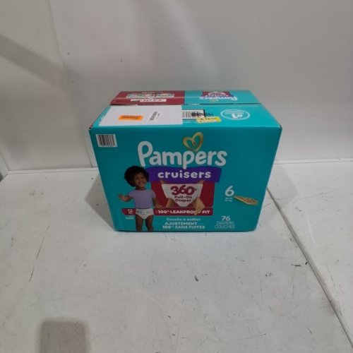 76PK PAMPERS CRUISERS 100% LEAKPROOF 360° GAP-FREE FIT DIAPERS - SIZE 6 image 2