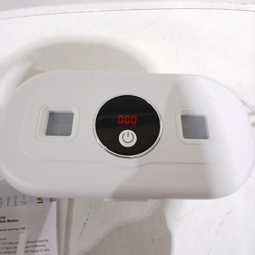 ZYREX ULTRASONIC GLASSES CLEANER MACHINE ULTRASONIC DENTAL CLEANING POD WITH 4 MODES - 350ML - WHITE image 2