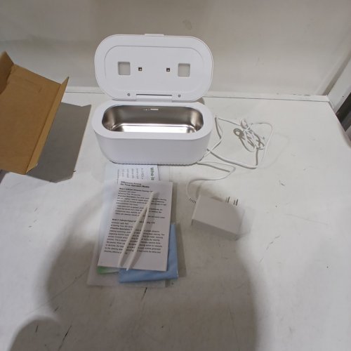 ZYREX ULTRASONIC GLASSES CLEANER MACHINE ULTRASONIC DENTAL CLEANING POD WITH 4 MODES - 350ML - WHITE image 3