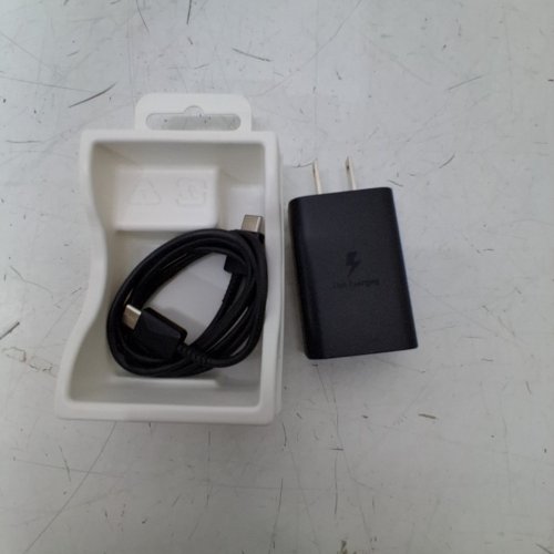 SAMSUNG 15W POWER ADAPTER WITH USB C-TO-USB C CABLE - BLACK - (MODEL: EP-T1510XBEGCA) image 2