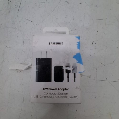 SAMSUNG 15W POWER ADAPTER WITH USB C-TO-USB C CABLE - BLACK - (MODEL: EP-T1510XBEGCA) image 3