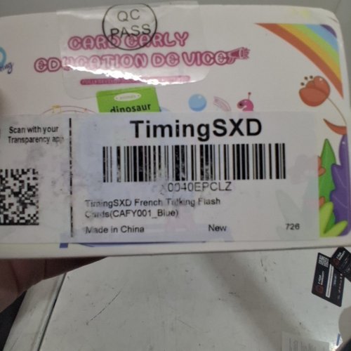 TIMINGSXD FRENCH/ENGLISH TALKING FLASH CARDS - 320 WORDS - BLUE (MODEL: CAFY002_BLUE) image 3