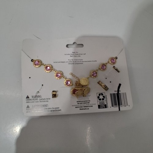 3PC WAY TO CELEBRATE! JEWELRY ACCESSORY SET - OSFM - GOLD PINK image 3