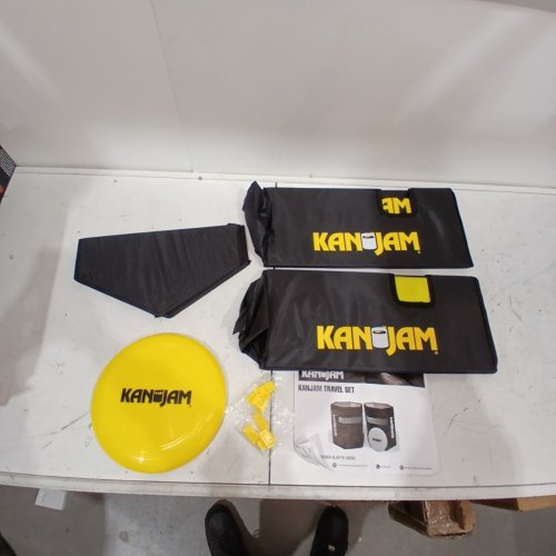 KANJAM TABLETOP DISC THROWING GAME - BLACK/YELLOW (MODEL: 1-1-18201-KJ019D) image 2