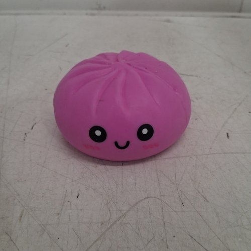 DUMPLING SQUISHY SENSORY STRESS-RELIEF TOY - 4" - PURPLE image 2