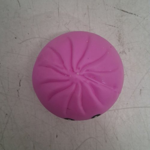 DUMPLING SQUISHY SENSORY STRESS-RELIEF TOY - 4" - PURPLE image 3