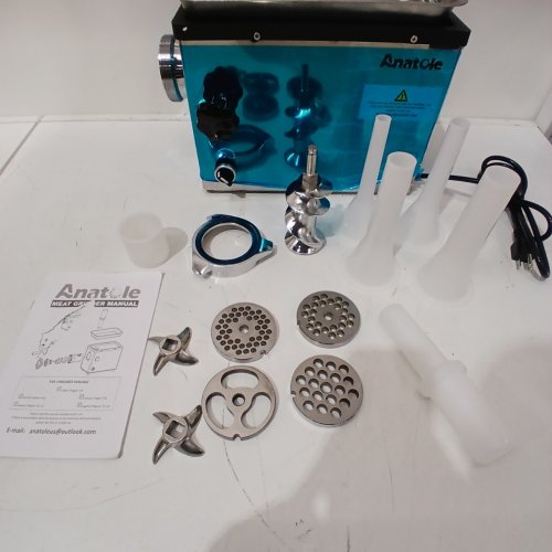 ANATOLE COMMERCIAL ELECTRIC MEAT GRINDER - 950W / 1.3HP - SILVER image 5