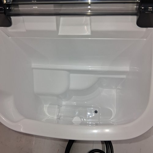 EUHOMY COUNTERTOP ICE MAKER MACHINE WITH HANDLE, BASKET AND SCOOP - MAKES 26LBS PER DAY - BLACK (MODEL: IM-125) image 5