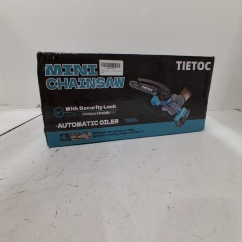 TIETOC CORDLESS MINI ELECTRIC CHAINSAW - 6" - 880W - BLUE image 2