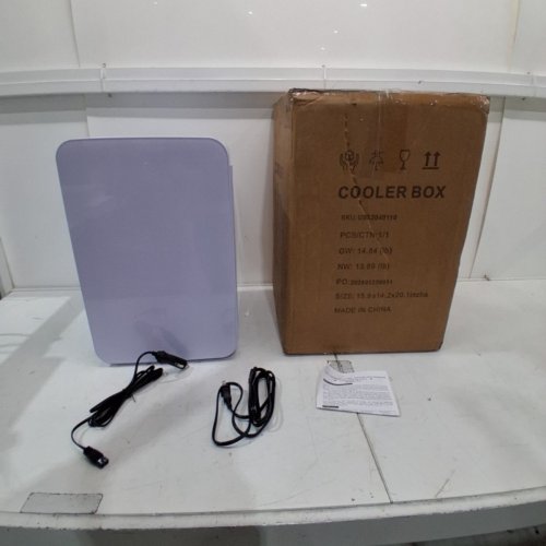 PORTABLE COMPACT THERMOELECTRIC HEATING/COOLER FRIDGE BOX WITH 12V CAR CHARGER - 22L - 220V - WHITE (MODEL: AQ-22L) image 5