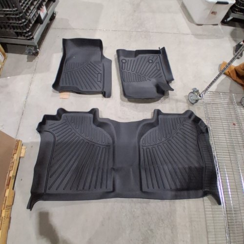 3PC ALL-WEATHER AUTOMOTIVE FLOOR MATS - FITS VARIOUS CHEVROLET AND GMC MODELS - BLACK image 3