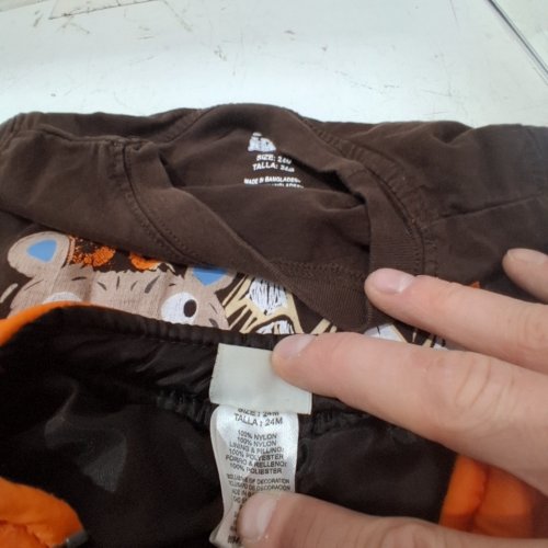 2PC LITTLE REBELS VEST AND LONG SLEEVE SHIRT - 24M - ORANGE, BROWN, AND CREAM image 4