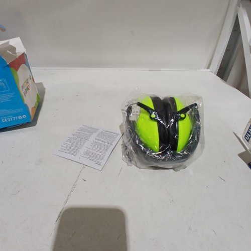 KID'S DR. METER NOISE CANCELLING EAR MUFFS - ADJUSTABLE - GREEN/BLACK (MODEL: EM-100) image 2