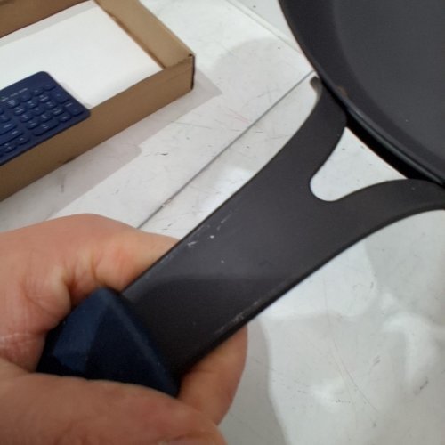 TRAMONTINA CARBON STEEL LARGE FRYING PAN WITH SILICONE GRIP - 12" - BLACK (MODEL: 80111/002DS) image 5