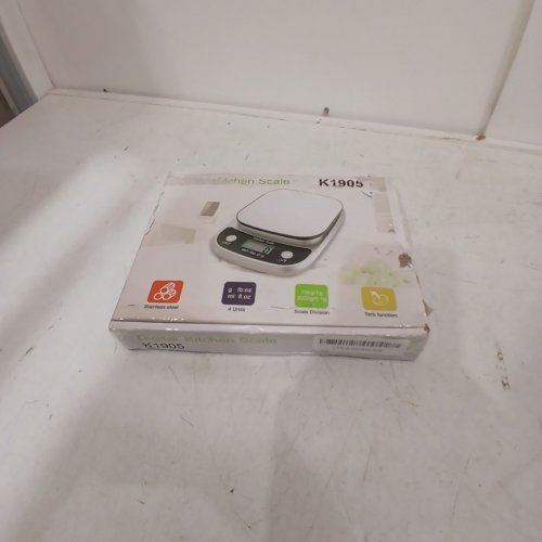 DIGITAL SCALE WITH GRAMS AND OZ TARE AND UNITS CONVERSION FUNCTION - STAINLESS STEEL ( MODEL: K1905 ) image 3