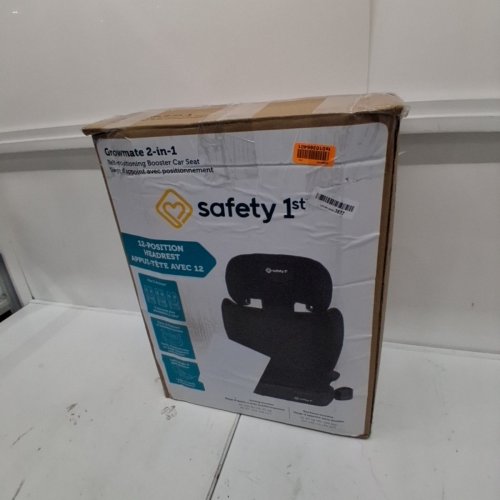 SAFETY 1ST 2-IN-1 LIGHTWEIGHT GROWMATE BELT-POSITIONING BOOSTER CAR SEAT WITH HIGH-BACK TO BACKLESS & ADJUSTABLE HEADREST- BLACK (MODEL:22267CHHR) image 5