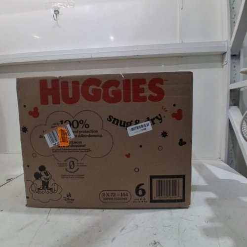 144PK HUGGIES SNUG AND DRY BABY DIAPERS - SIZE 6 - MICKEY MOUSE image 2