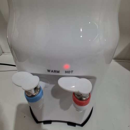 MINI HOT AND COLD TOP LOADING COUNTERTOP WATER DISPENSER - 500W - FILLS 1.2 TO 5 GALLON BOTTLES - 85°C TO 95°C - WHITE image 2