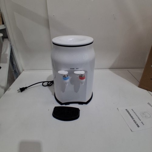 MINI HOT AND COLD TOP LOADING COUNTERTOP WATER DISPENSER - 500W - FILLS 1.2 TO 5 GALLON BOTTLES - 85°C TO 95°C - WHITE image 3